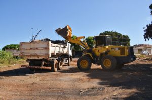 força-tarefa de limpeza no Setor Garavelo